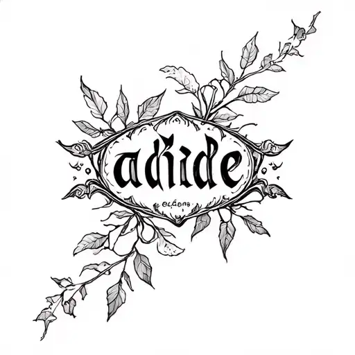 abide, vine tattoo tattoo design idea