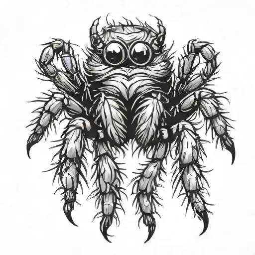 cartoon jumping spider tattoo design tattoo design idea