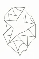 a simple 5 pointed Star for my family name tattoo design idea