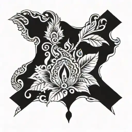 Colombia indian tattoo design idea