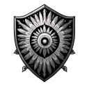African Shield tattoo design idea