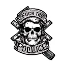 fuck the police tattoo design idea