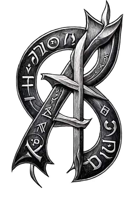 rune viking futhark runes tattoo design idea