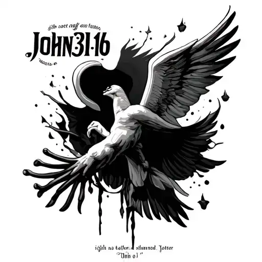 john 3:16 tattoo design idea