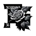 john 3:16 tattoo design idea