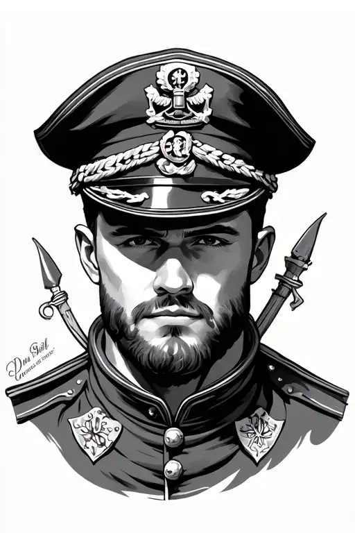 seaman captain tattoo design idea