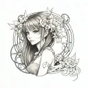 fear and madness tattoo design idea