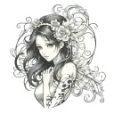fear and madness tattoo design idea