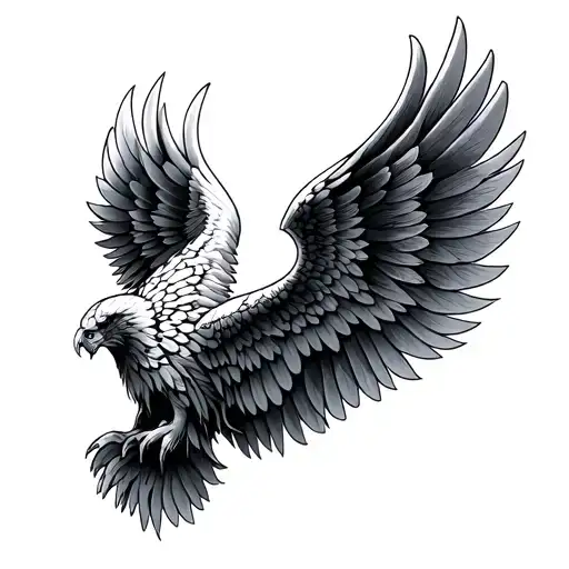 fourth wing tattoo design idea
