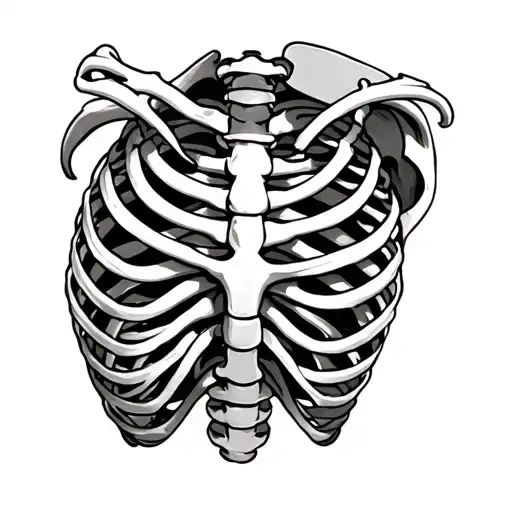 Load Rib Cage tattoo design idea