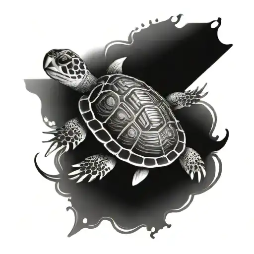 turtle accordion inspired tattoo tattoo design idea