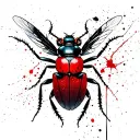 Fly Beetle tattoo design idea