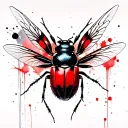 Fly Beetle tattoo design idea