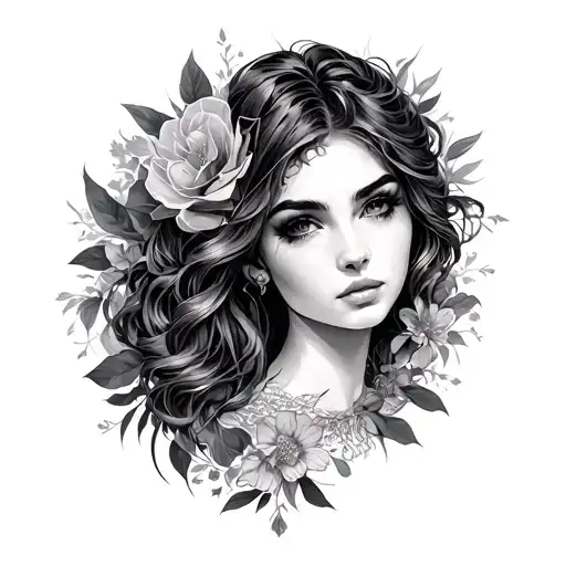 Angelica tattoo design idea