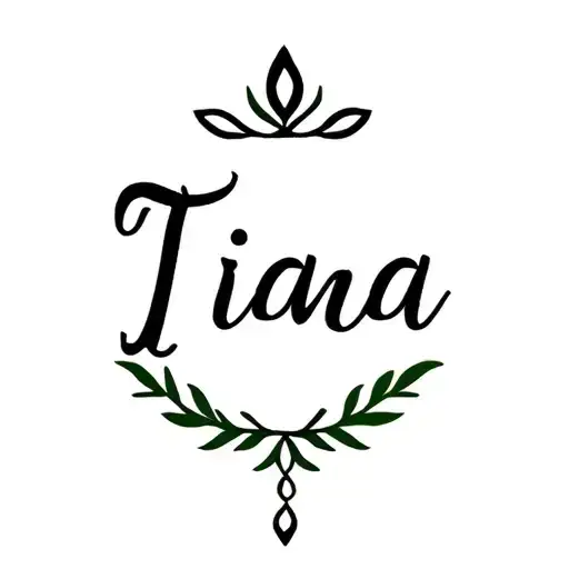 Virgo symbol with daughters name Tiana incorporated tattoo design idea