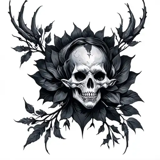Dark Fantasy tattoo design idea