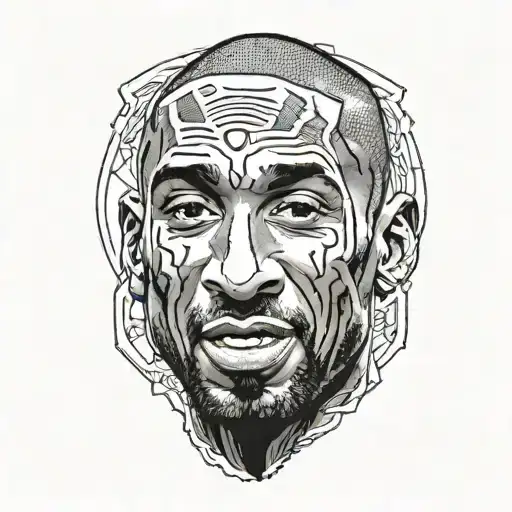 kobe bryant black mamba tattoo design idea