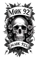 mark 9:23 written tattoo design idea