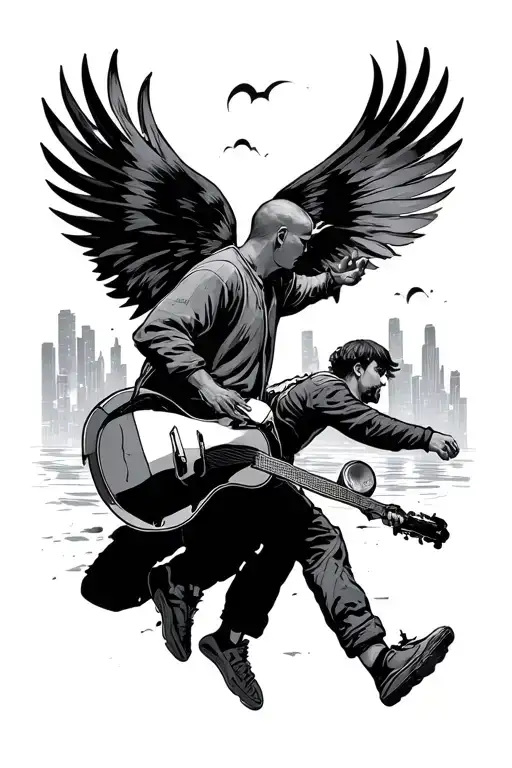 travel and dance Gavin dance tattoo design idea