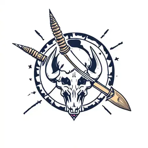 cancer Sagittarius outlaws tattoo design idea
