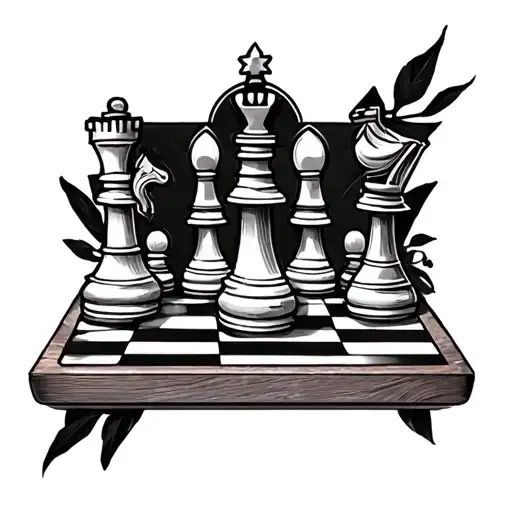 Tattoo that has to do with a Spaniard who emigrated to Colombia and who lived in Jamaica who likes chess tattoo design idea