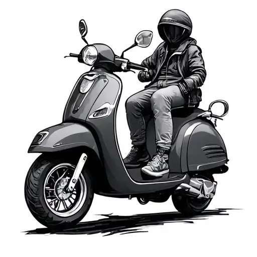 Scooter tattoo design idea