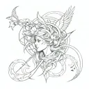 hustle tattoo design idea