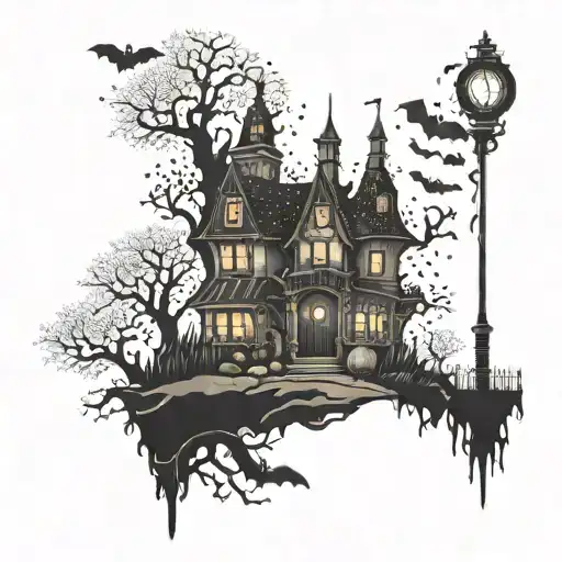 halloween town  tattoo design idea