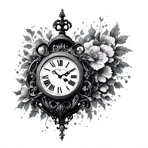 Vienna Clock tattoo design idea