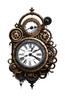 Steampunk Clock tattoo design idea