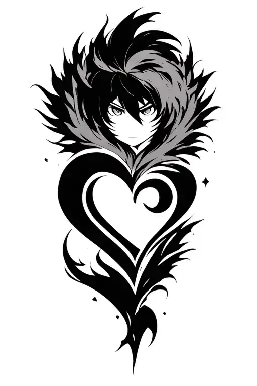 Gaara love symbol tattoo design idea