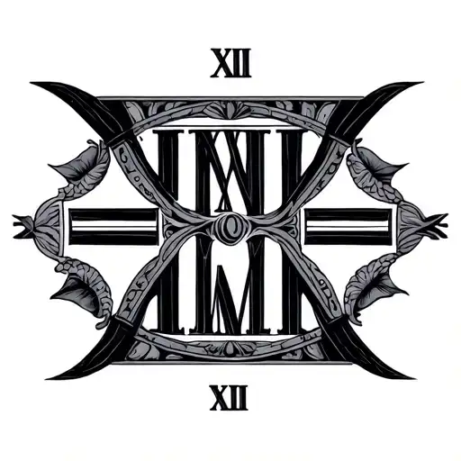 1980 Roman Numerals tattoo design idea