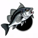 walleye tattoo design idea