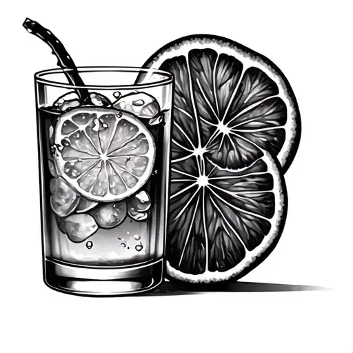 Gin And Tonic tattoo design idea