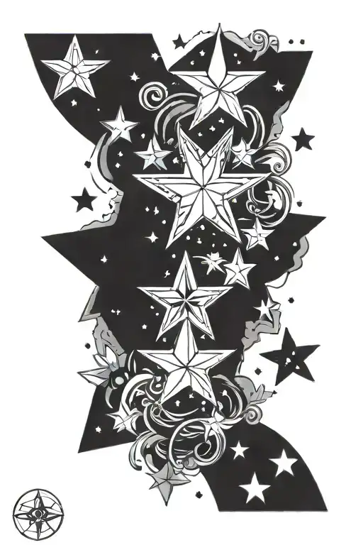star theme tattoo design BTS💜army  tattoo design idea