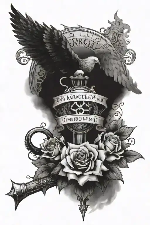 No weapon formed against me shall prosper Isaiah 54:17 tattoo design idea