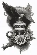 No weapon formed against me shall prosper Isaiah 54:17 tattoo design idea