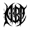 Raw Blackwork Cyber Sigils Gothic Lettering Anatomical Brush Strokes Bold High Contrast Full-Body Horror tattoo design idea