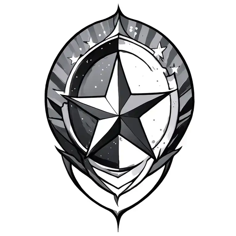 Star tattoo design idea