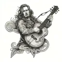 Billy Strings tattoo design idea