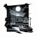 hometown tattoo design idea