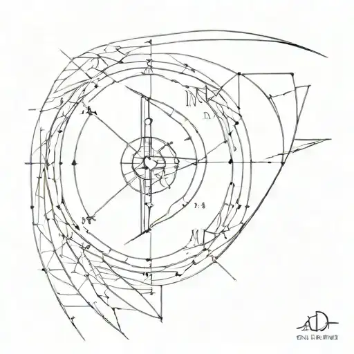 Sundial tattoo design idea