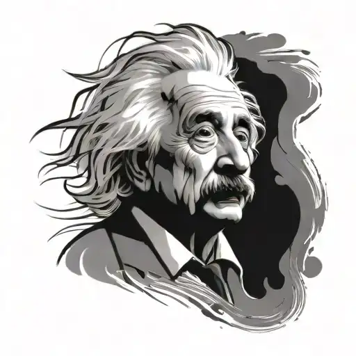einstein tattoo design idea