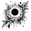 plaster comic outline tattoo design idea