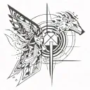mistery and destiny tattoo design idea