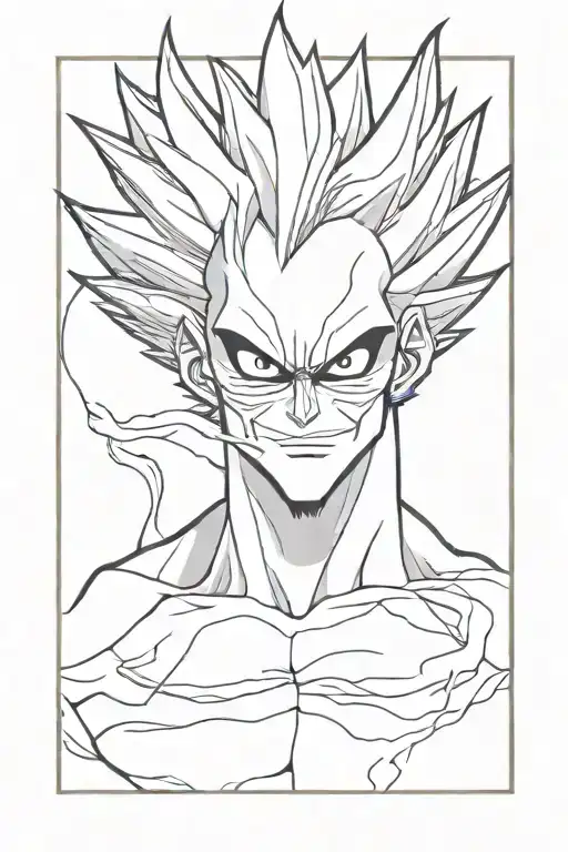 ryuk death note and buu dragon ball tattoo design idea
