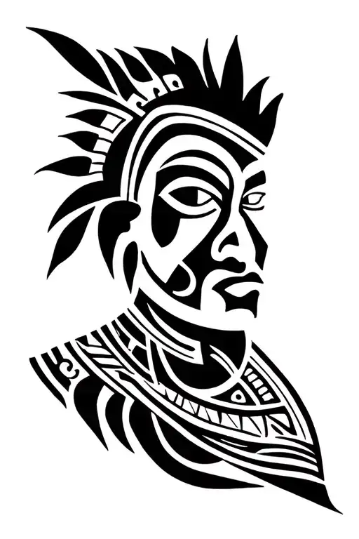puerto rican taino tribal tattoo tattoo design idea