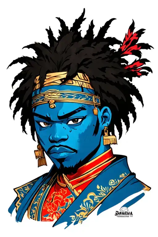 yasuke tattoo design idea