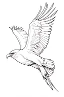 Wedgetail eagle tattoo design idea