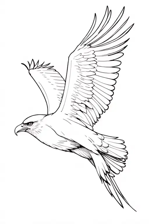 Wedgetail eagle tattoo design idea